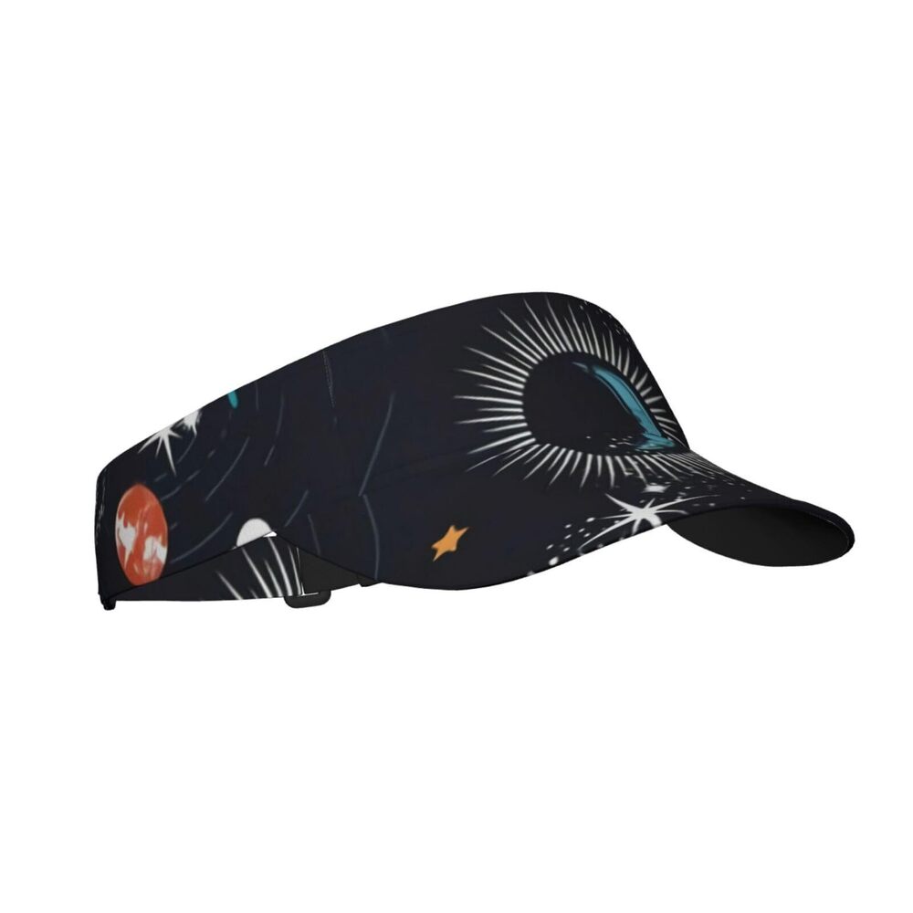 4414 Space Galaxy Constellation Sport Sun Visor Hat Adjustable Summer - Picture 8 of 8